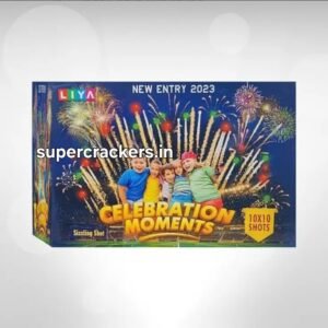 10X10 Sizziling Shots - Spreads out multiple Colour crackling stars